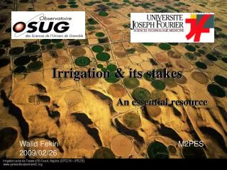 Irrigation &amp; its stakes