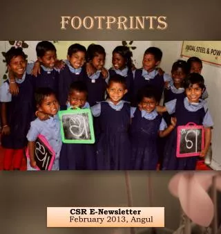 CSR E-Newsletter February 2013, Angul