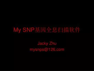 my snp