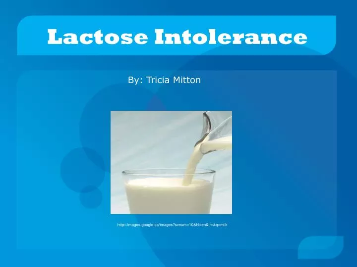 lactose intolerance