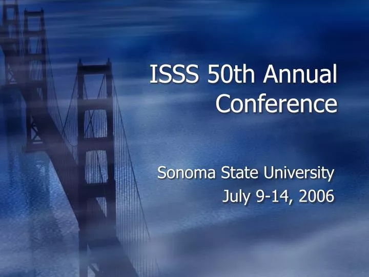 isss 50th annual conference