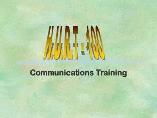 Communications Training