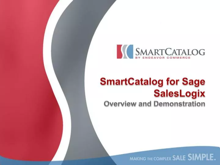 smartcatalog for sage saleslogix overview and demonstration