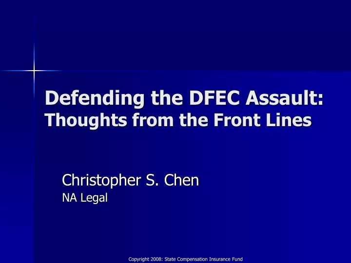 defending the dfec assault thoughts from the front lines