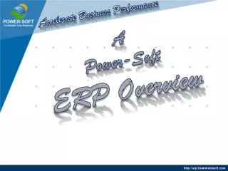 A Power-Soft ERP Overview