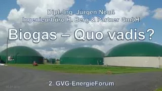 biogas quo vadis