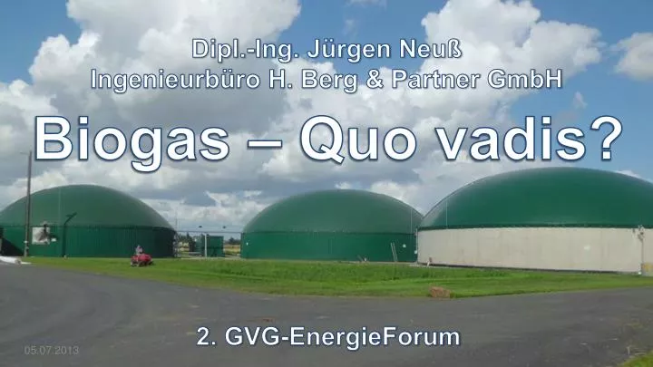 biogas quo vadis