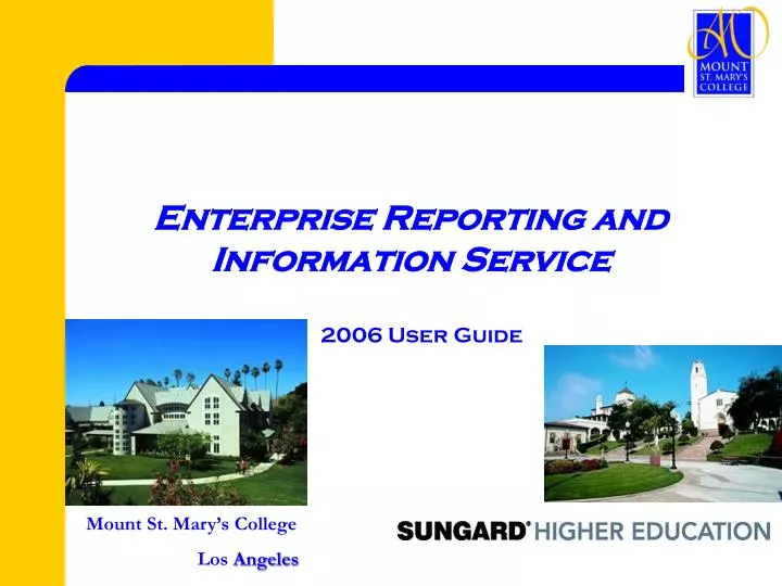 enterprise reporting and information service