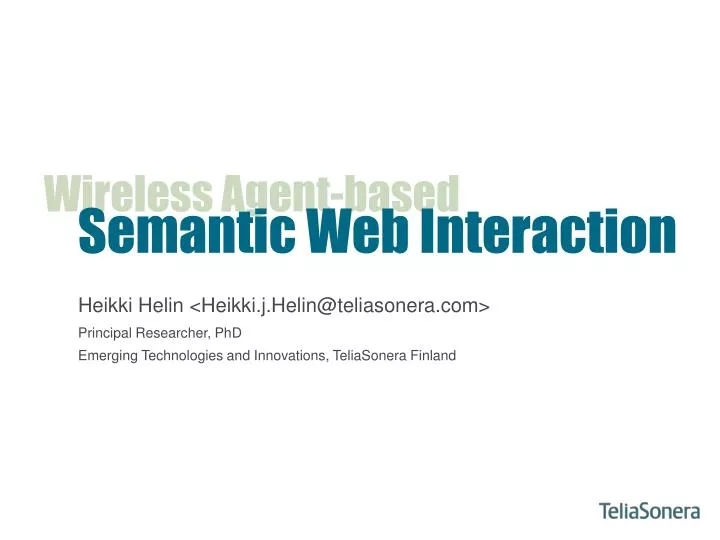 semantic web interaction