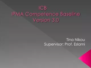 ICB IPMA Competence Baseline Version 3.0