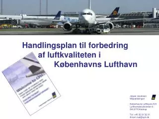 handlingsplan til forbedring af luftkvaliteten i k benhavns lufthavn