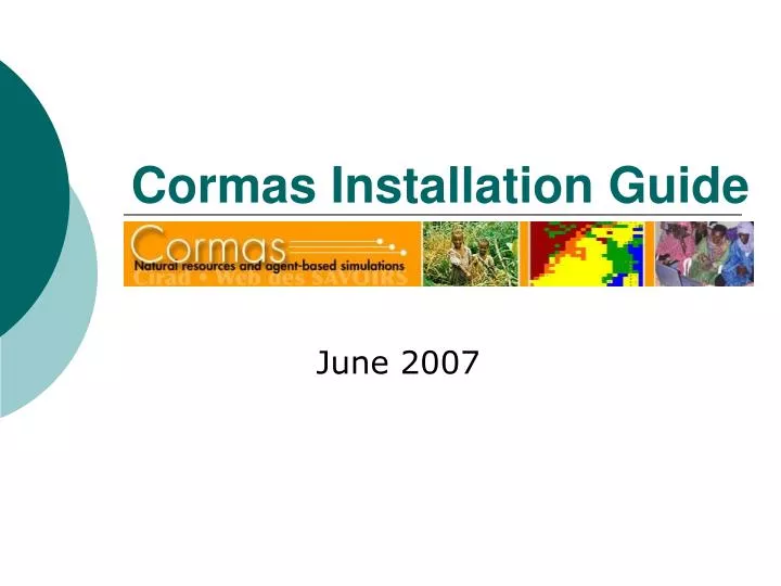 cormas installation guide