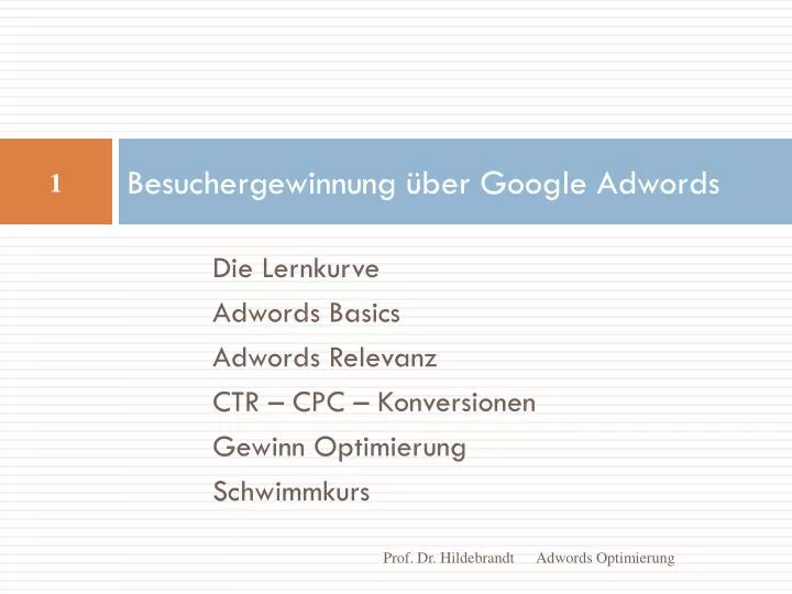 besuchergewinnung ber google adwords