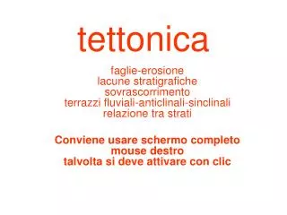tettonica