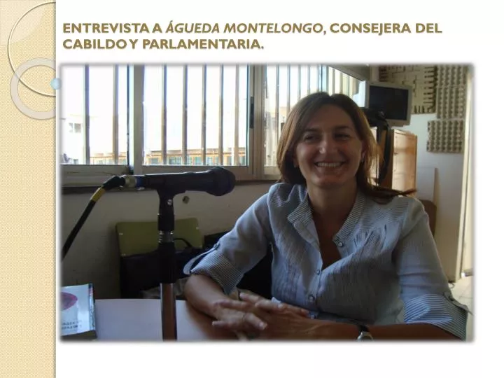entrevista a gueda montelongo consejera del cabildo y parlamentaria