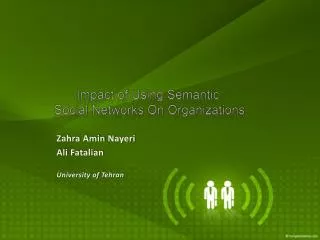 Zahra Amin Nayeri Ali Fatalian University of Tehran