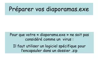 pr parer vos diaporamas exe