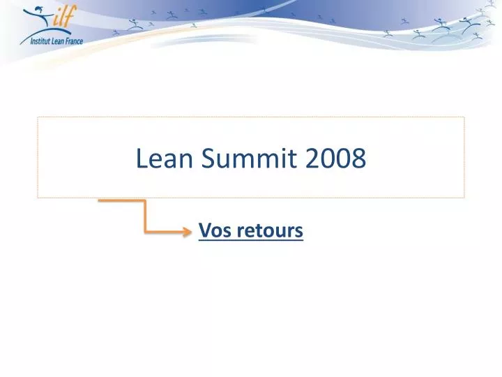 lean summit 2008