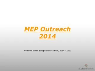 MEP Outreach 2014