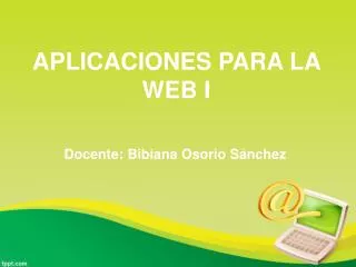 aplicaciones para la web i