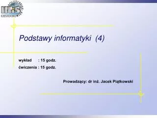 podstawy informatyki 4