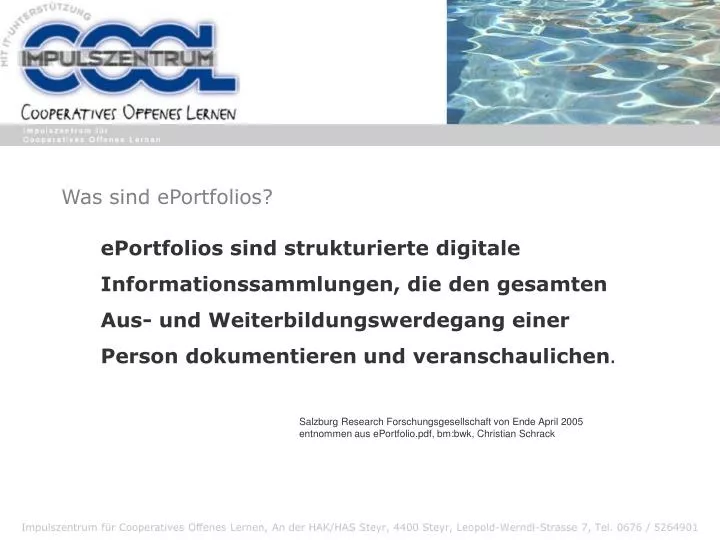 was sind eportfolios