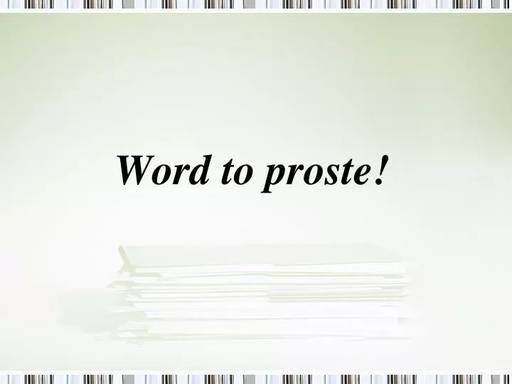 word to proste