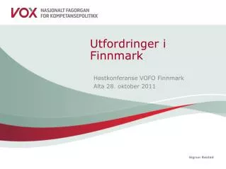 utfordringer i finnmark