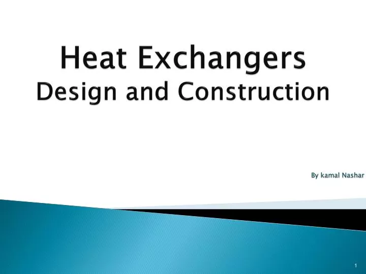 heat exchangers design and construction