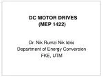 DC MOTOR DRIVES (MEP 1422)