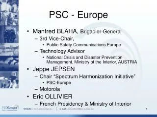 PSC - Europe