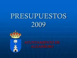 presupuestos 2009