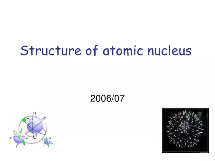 structure of atomic nucleus