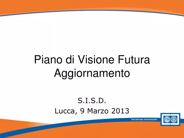 piano di visione futura aggiornamento