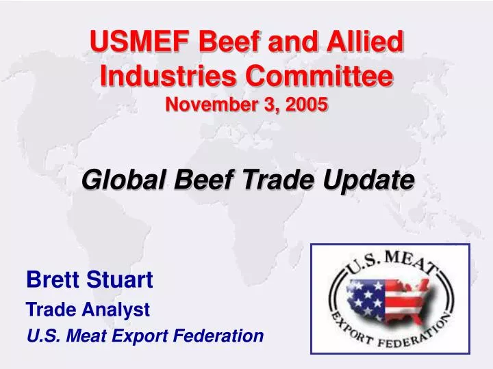 usmef beef and allied industries committee november 3 2005