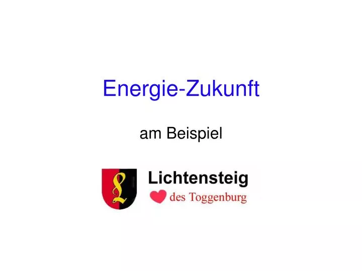 energie zukunft