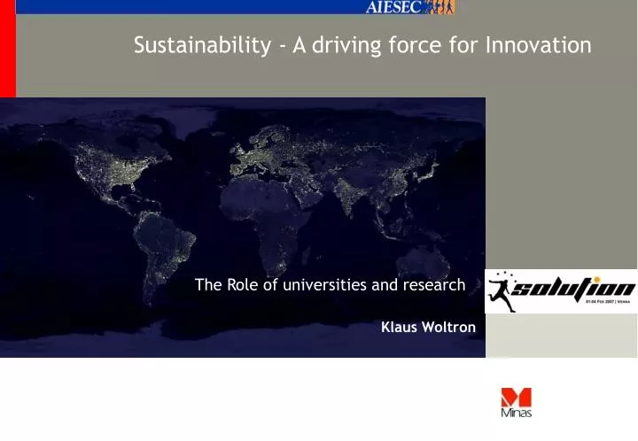 sustainability a driving force for innovation