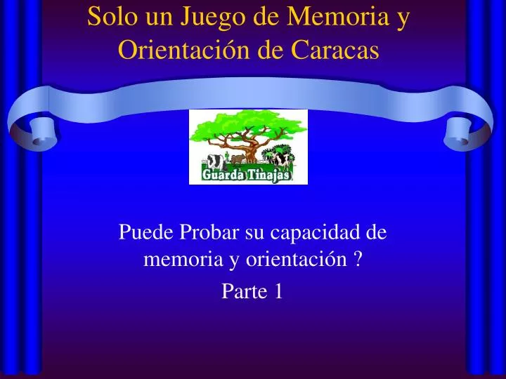 solo un juego de memoria y orientaci n de caracas