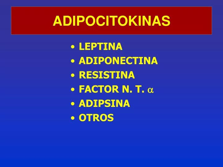 adipocitokinas