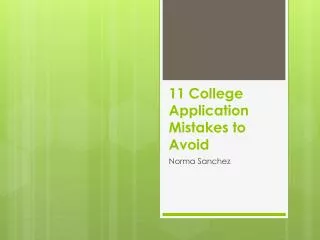 11 College Application Mistakes to Avoid