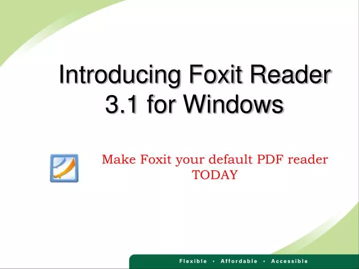 introducing foxit reader 3 1 for windows