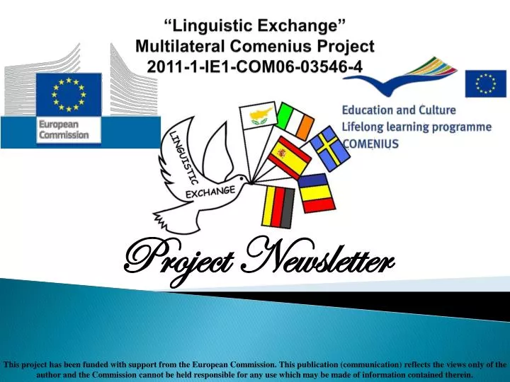 linguistic exchange multilateral comenius project 2011 1 ie1 com06 03546 4