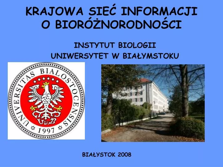 krajowa sie informacji o bior norodno ci