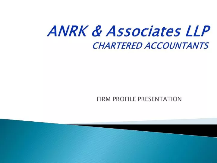 anrk associates llp chartered accountants