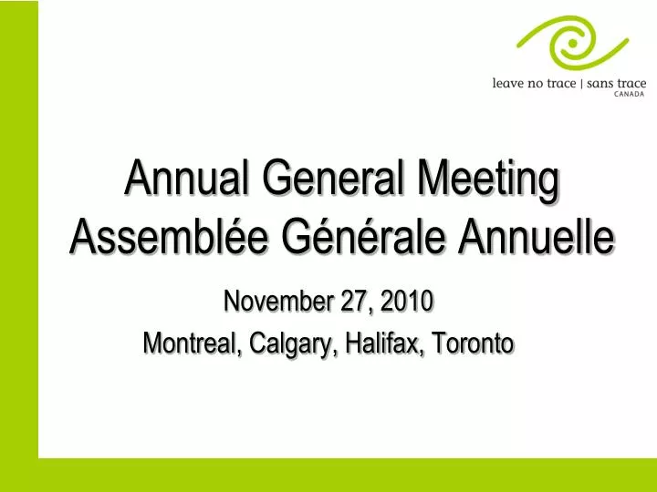 annual general meeting assembl e g n rale annuelle