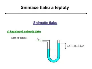 sn ma e tlaku a teploty