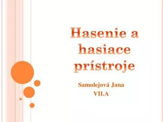 samolejov jana vii a