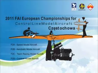 The FAI European Championships for Control Line Model Aircraft