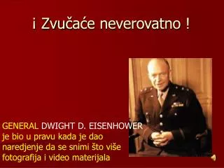 zvu a e neverovatno