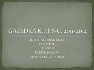 gazedka k p f s c 2011 2012